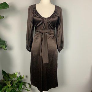 Robin Brouilette Chocolate Brown Dress, S
